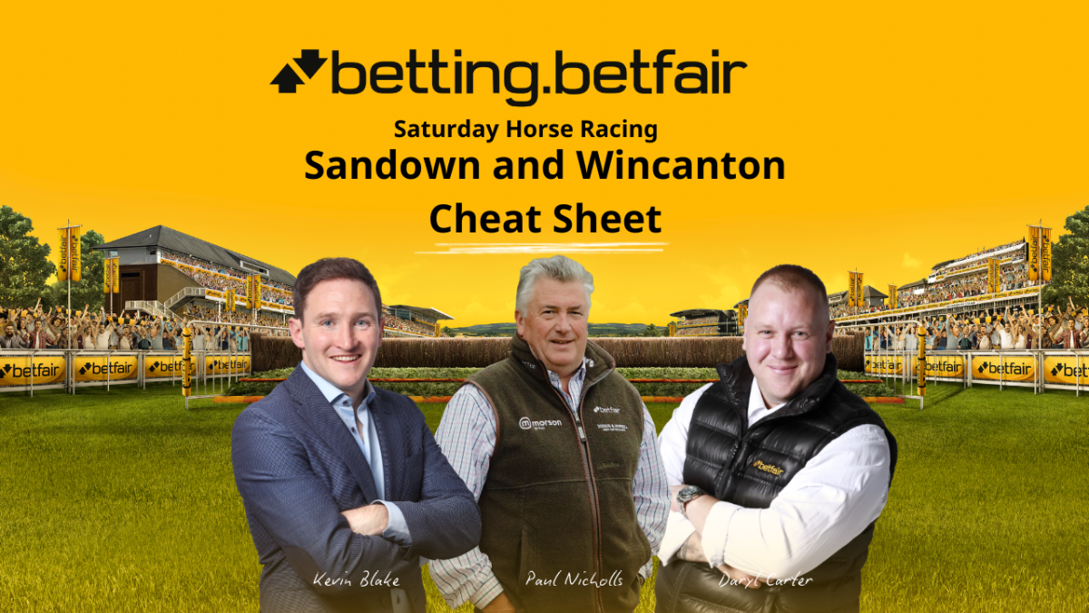 The Saturday Racing Cheat Sheet from Betfair